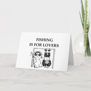 Cartes Pour Fêtes Annuelles FISHing est pour les amoureux