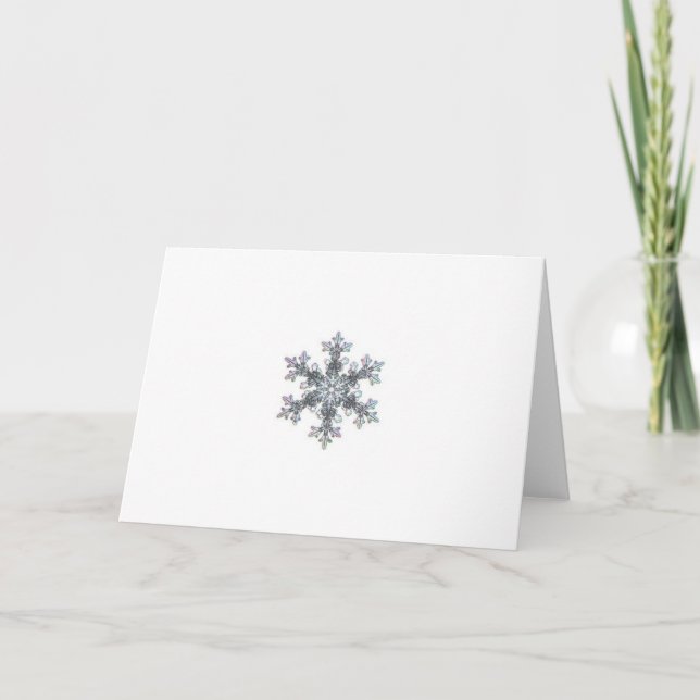 Cartes Pour Fêtes Annuelles Flacon de neige (Devant)