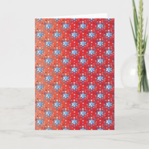 Cartes Pour Fêtes Annuelles Flacon de Noël rouge et bleu Abstrait
