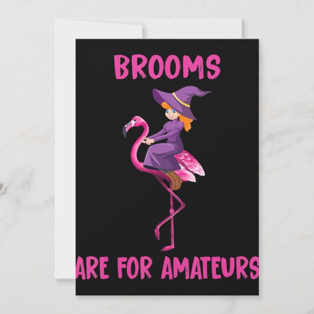 Cartes Pour Fêtes Annuelles Flamant | Costume d'Halloween Flamingoween (Devant)