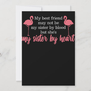 Cartes Pour Fêtes Annuelles Flamant rose Flamant rose Friend Women Not Sister 