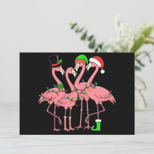 Cartes Pour Fêtes Annuelles Flamant rose Joyeux Noël Drôle Flamant rose Lover