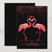 Flamingo Rose Amour - Saint-Valentin