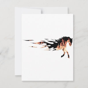 Cartes Pour Fêtes Annuelles Flammes du cheval, Logo du cheval, Cheval