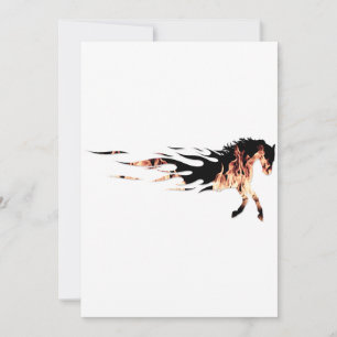 Cartes Pour Fêtes Annuelles Flammes du cheval, Logo du cheval, Cheval