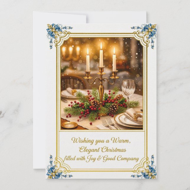 Cartes Pour Fêtes Annuelles Flat Christmas Greeting Card (Devant)