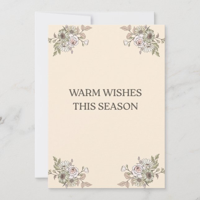 Cartes Pour Fêtes Annuelles Flat Holiday Card (Devant)