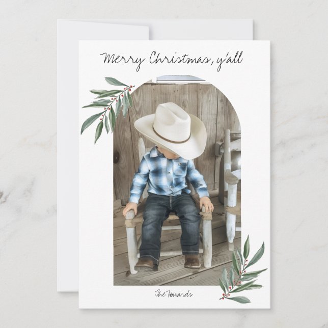 Cartes Pour Fêtes Annuelles Flat Holiday Card (Devant)
