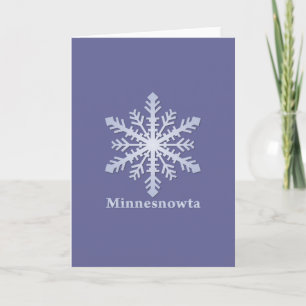 Cartes Pour Fêtes Annuelles Fléau de neige bleu Minnesnowta