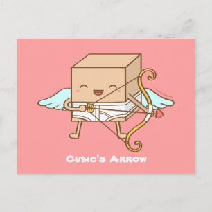 Cartes Pour Fêtes Annuelles Flèche de Cupidon Cubique Mignonne Punir humour de