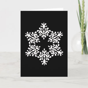 Cartes Pour Fêtes Annuelles Flèche de neige blanche scandinave de Noël