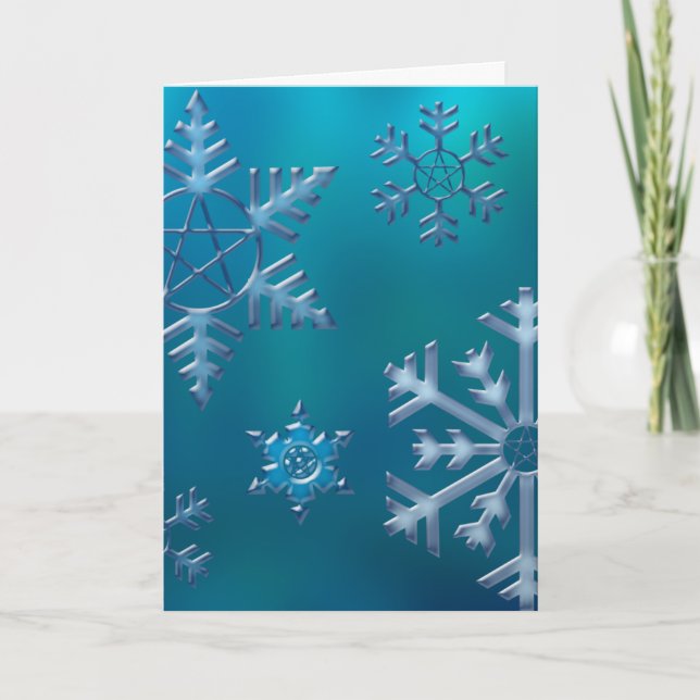 Cartes Pour Fêtes Annuelles Flèche de neige V (Devant)