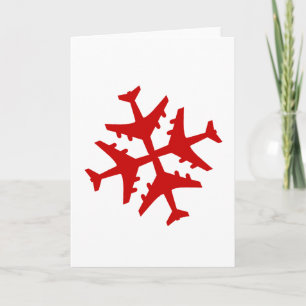 Cartes Pour Fêtes Annuelles Flèche-neige de l'avion