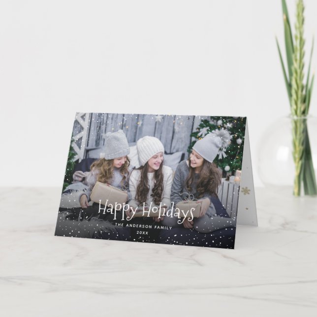 Cartes Pour Fêtes Annuelles Flèches de neige (Devant)