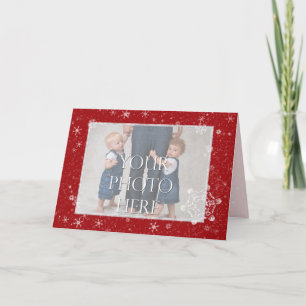 Cartes Pour Fêtes Annuelles Flèches de neige cristallines