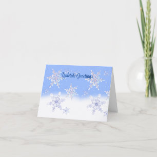 Cartes Pour Fêtes Annuelles Flèches de neige en verre Yuletide