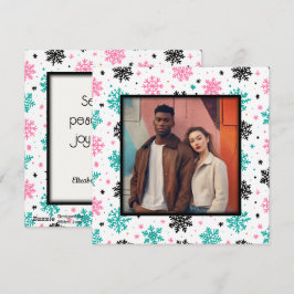 Cartes Pour Fêtes Annuelles Flèches de neige rétro