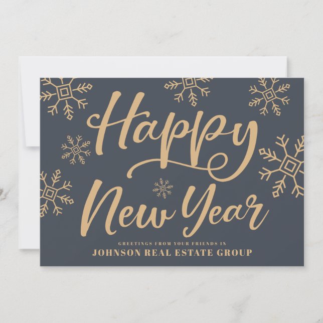 Cartes Pour Fêtes Annuelles Flèches modernes | Salutations du Nouvel An (Devant)