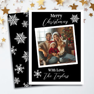 Cartes Pour Fêtes Annuelles Flèches noires et blanches Photo Noël