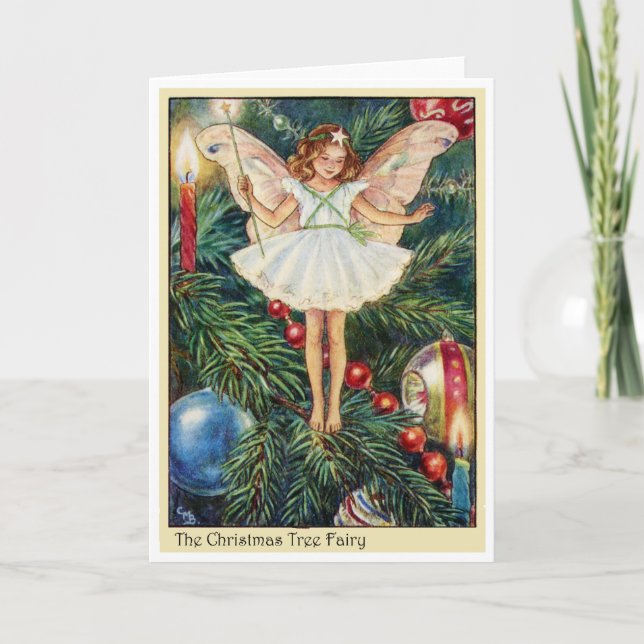 Cartes Pour Fêtes Annuelles Fleur d'arbre de Noël (Devant)