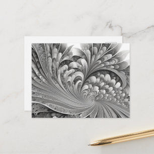 Cartes Pour Fêtes Annuelles fleur d'art abstrait 