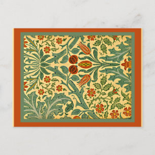Cartes Pour Fêtes Annuelles Fleur d'automne, design vintage de William Morris