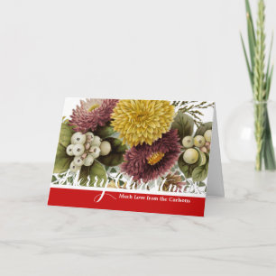 Cartes Pour Fêtes Annuelles Fleur de chrysanthème mère florale