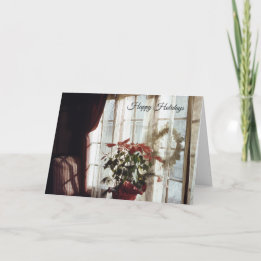 Cartes Pour Fêtes Annuelles Fleur de Noël Poinsettia dans le salon