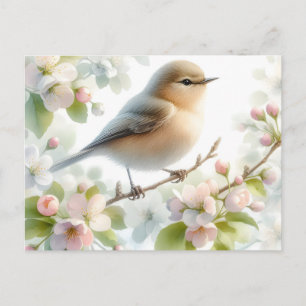 Cartes Pour Fêtes Annuelles Fleur d'eau de cerisier à floraison printanière