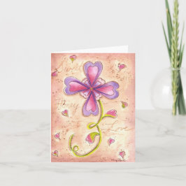 Cartes Pour Fêtes Annuelles Fleur Valentine
