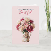 Fleurs aquarelles | Pivoine Classique pour la Fête
