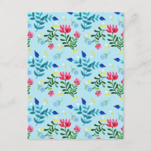 Cartes Pour Fêtes Annuelles Fleurs Bleues Fleurs Bleues Fleurs Minuscules Fleu