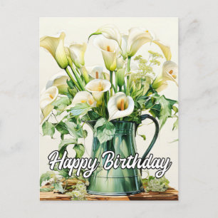 Cartes Pour Fêtes Annuelles Fleurs Calla Lily fraîchement cuites