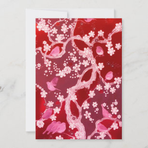 Cartes Pour Fêtes Annuelles Fleurs Cerisier Fleurs Fleurs Fleurs de Cerisier R