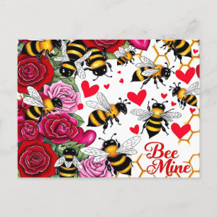Cartes Pour Fêtes Annuelles Fleurs d'abeilles