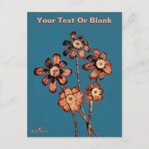 Cartes Pour Fêtes Annuelles Fleurs de cône de pin