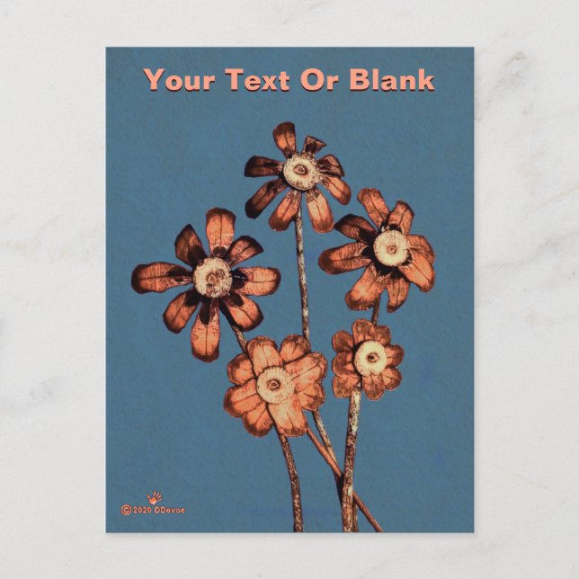 Cartes Pour Fêtes Annuelles Fleurs de cône de pin (Devant)