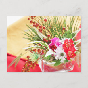 Cartes Pour Fêtes Annuelles Fleurs de la nouvelle année japonaise