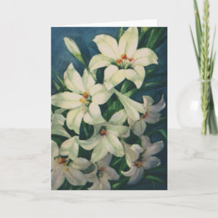 Cartes Pour Fêtes Annuelles Fleurs de pâques, Lys de Pâques Vintages
