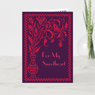Cartes Pour Fêtes Annuelles Fleurs de Paris Valentine Card