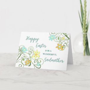 Cartes Pour Fêtes Annuelles Fleurs de printemps Godmère Joyeux Pâques
