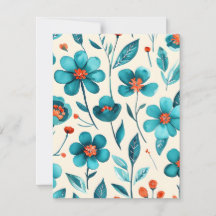 Fleurs de teinte aquarelle