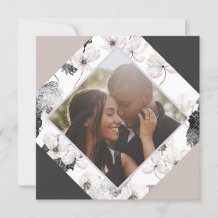 Cartes Pour Fêtes Annuelles Fleurs d'hiver personnalisées de Noël Photo