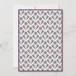 Cartes Pour Fêtes Annuelles Fleurs géométriques