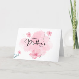 Cartes Pour Fêtes Annuelles Fleurs roses pour la fête des mères