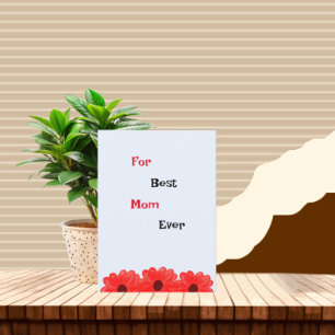 Cartes Pour Fêtes Annuelles Fleurs rouges