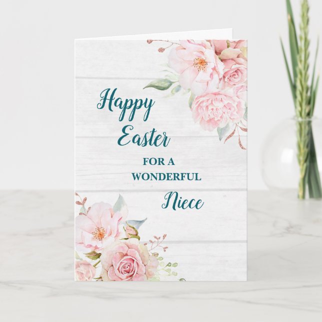 Cartes Pour Fêtes Annuelles Fleurs rustiques Joyeux Nîme de Pâques (Devant)