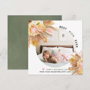 Cartes Pour Fêtes Annuelles Fleurs séchées gr Fête des Mères photo
