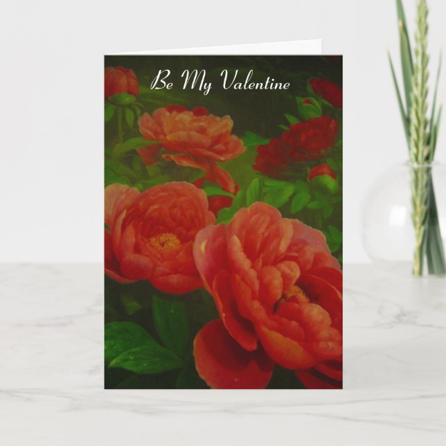 Cartes Pour Fêtes Annuelles fleurs valentine (Devant)