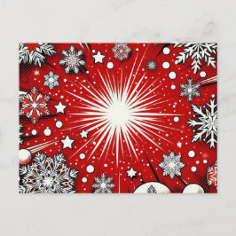 Cartes Pour Fêtes Annuelles Flocon de neige